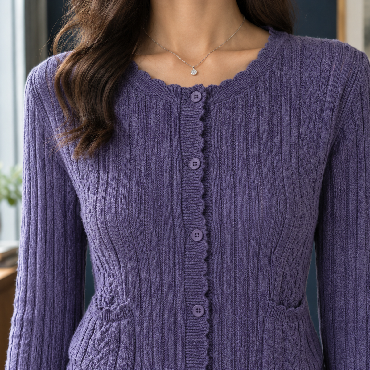 Lucia Ribbed Cardigan - Lead Product Detail