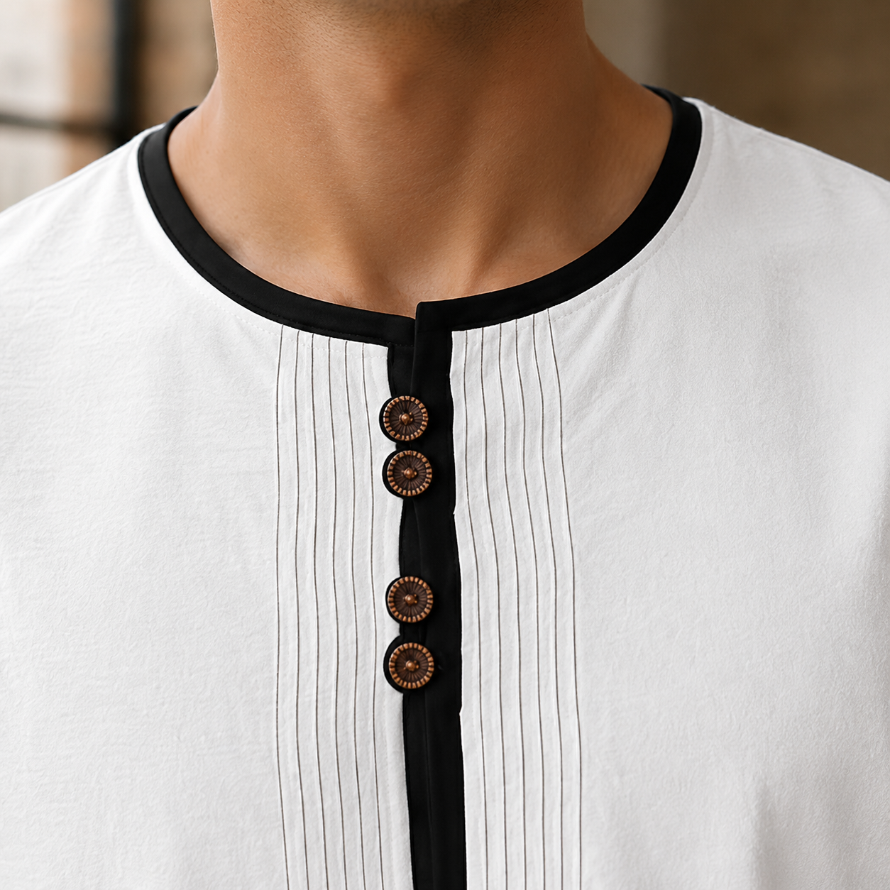 Alexander Linen Henley - Lead Product Detail