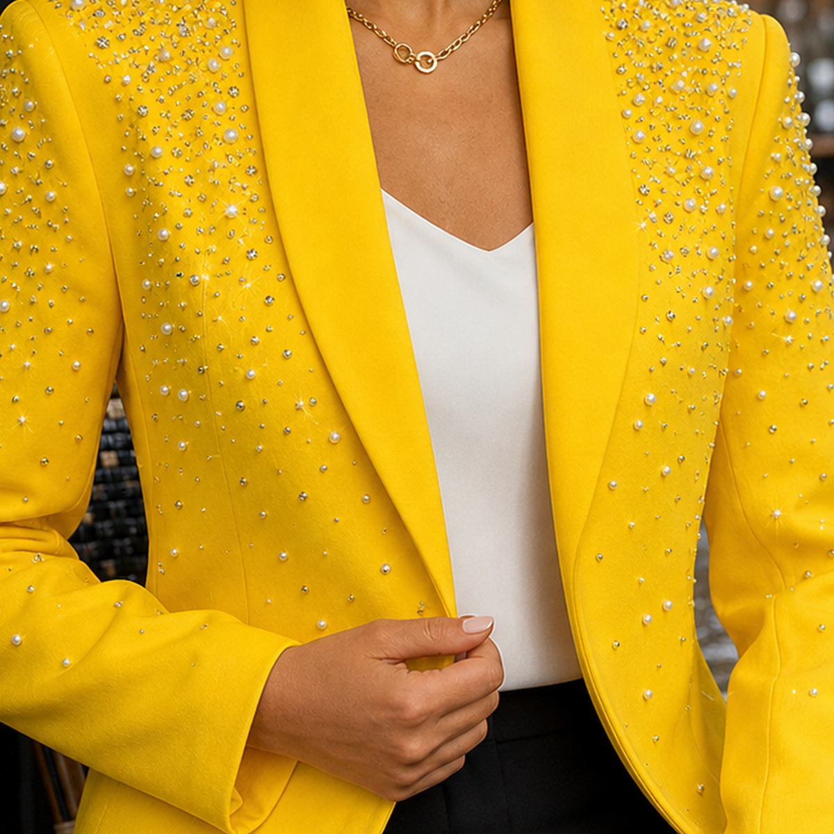 Mallory Embellished Blazer - Lead Product Detail