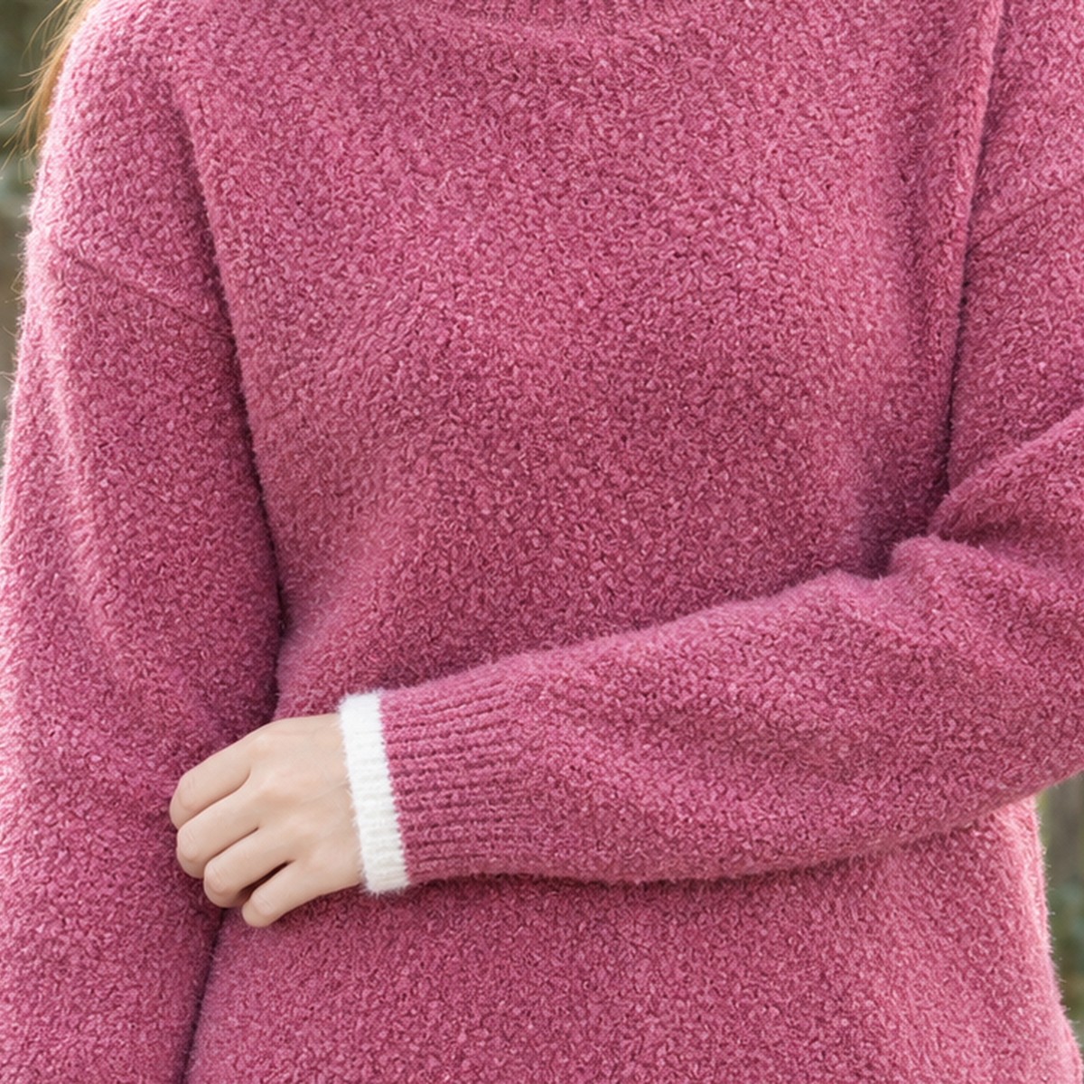 Catriona Contrast Trim Sweater - Lead Product Detail