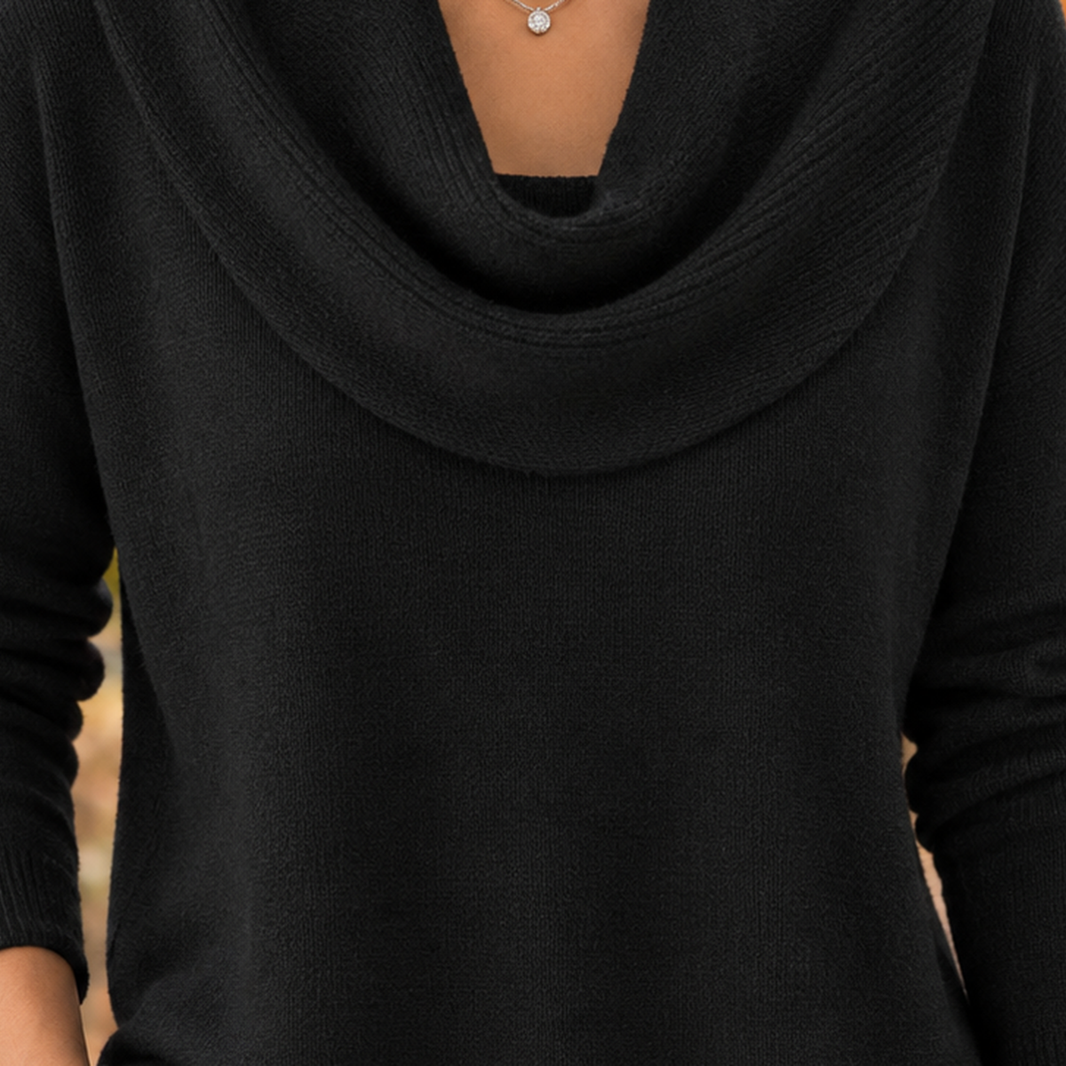 Joy Cowl Neck Sweater - Lead Product Detail