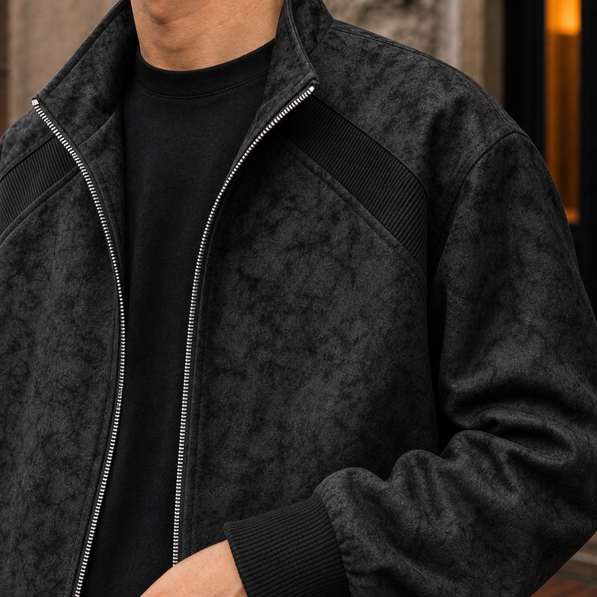 Frank Aviator Jacket - Lead Product Detail