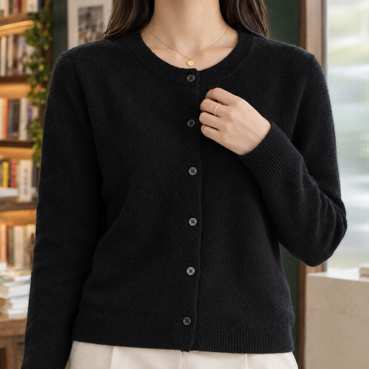 Aubrey Button Front Cardigan - Lead Product Detail