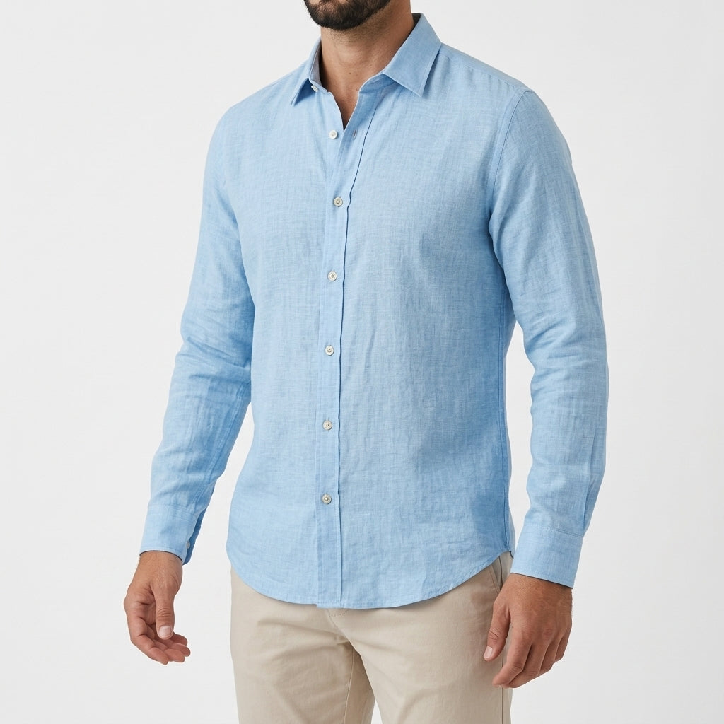 Mason Relaxed Shirt - Blue