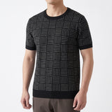 Wyatt Knit Tee - Midnight Graphite