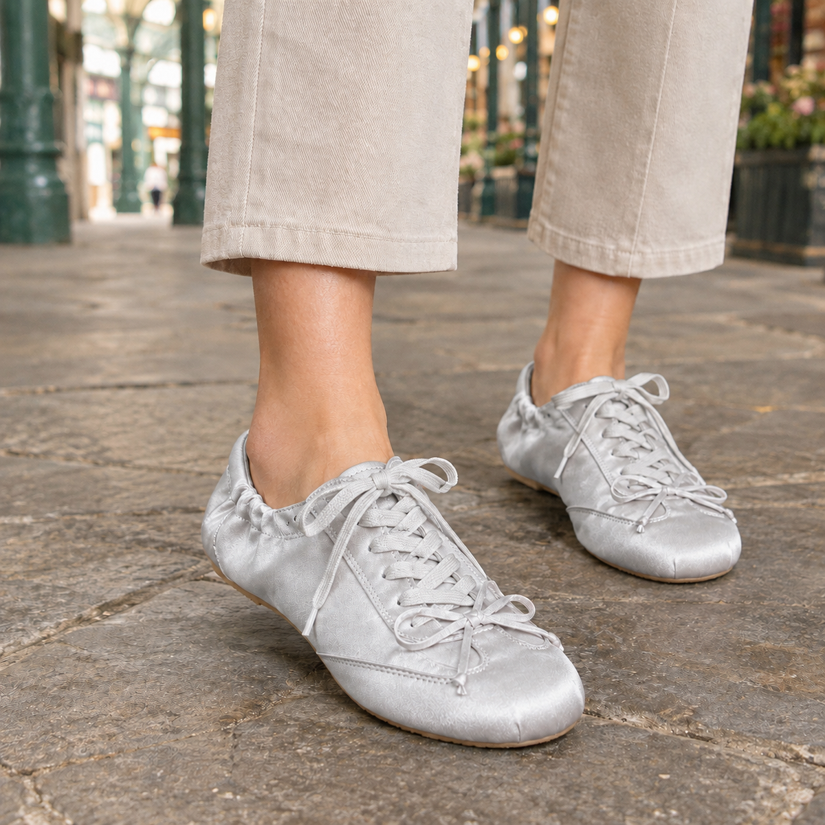 Casale Bow Sneakers - Gray