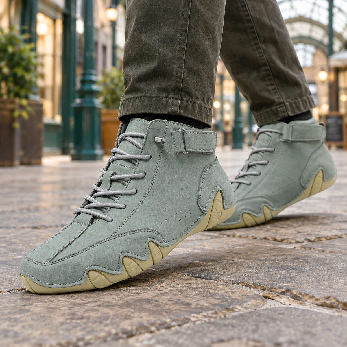 Terenzi High-Top Sneakers - Sage Green
