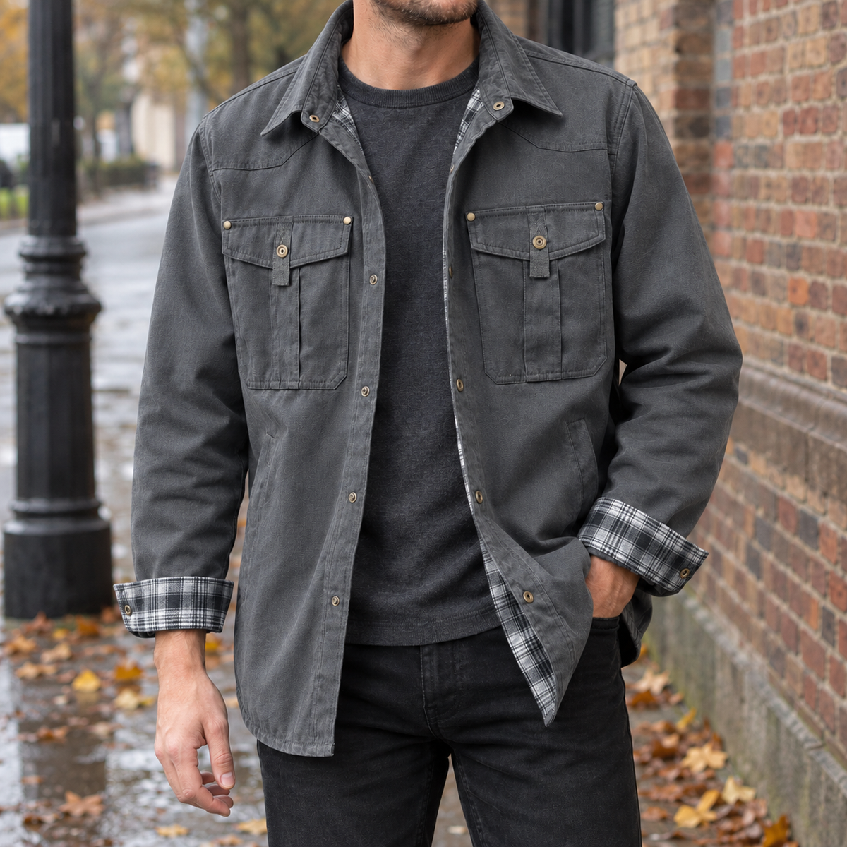 Balthasar Utility Jacket - Gray