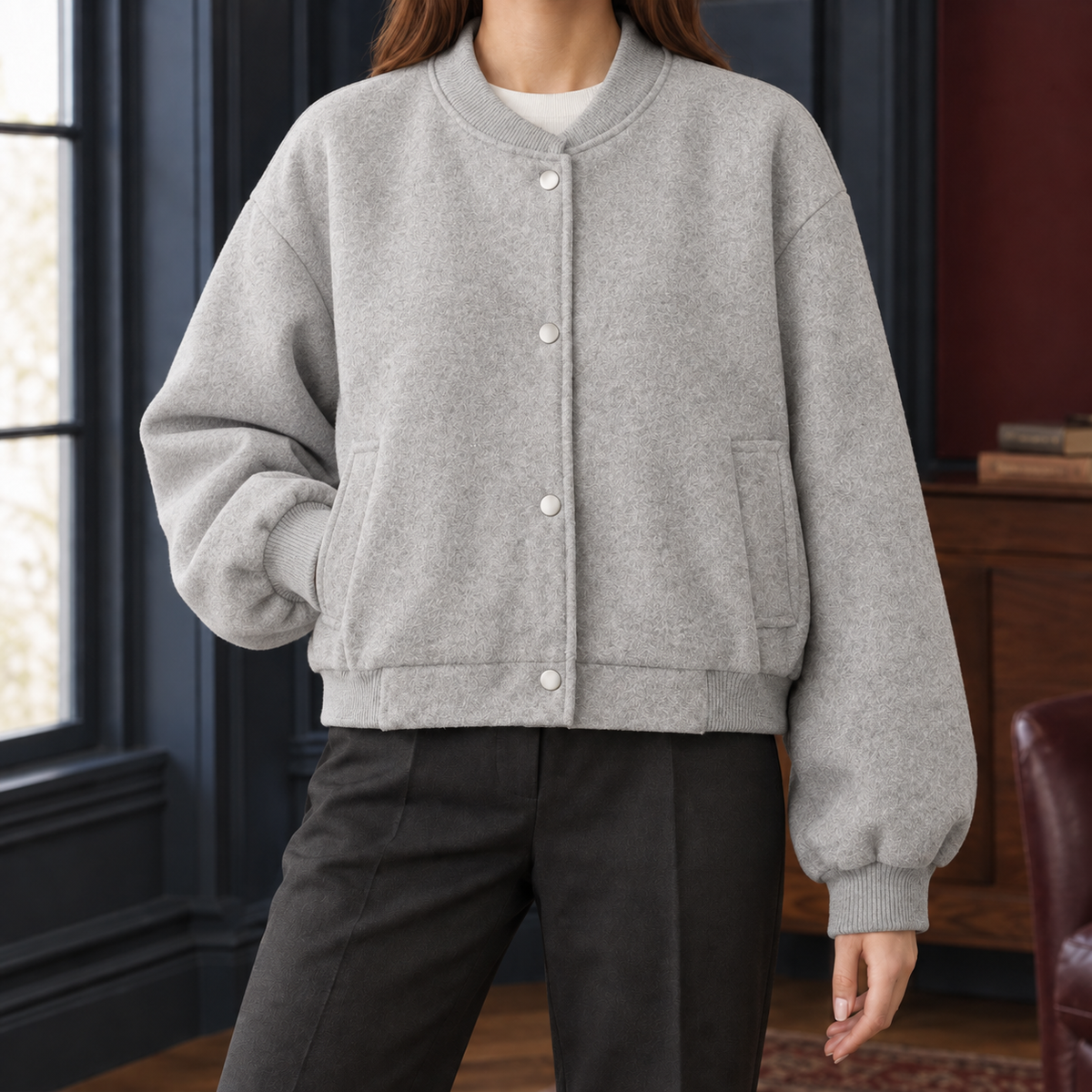 Anouska Bomber Jacket - Gray