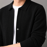 Magnus Collared Knit Jacket - Lead Product Detail