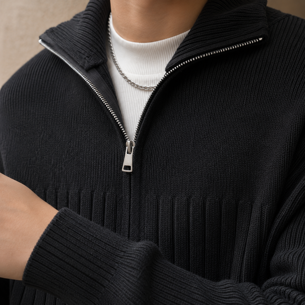Sterling Ribbed Jacket - Lead Product Detail