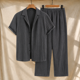 Ambrose Ribbed Set - Dark Gray