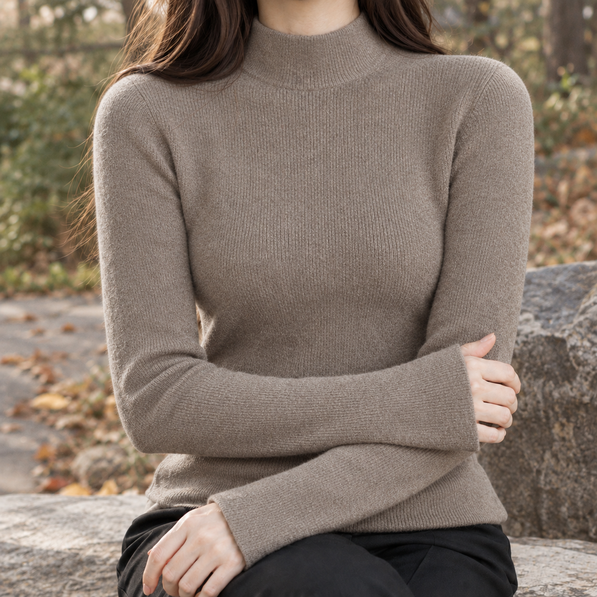 Wilhelmina Cashmere Sweater - Camel