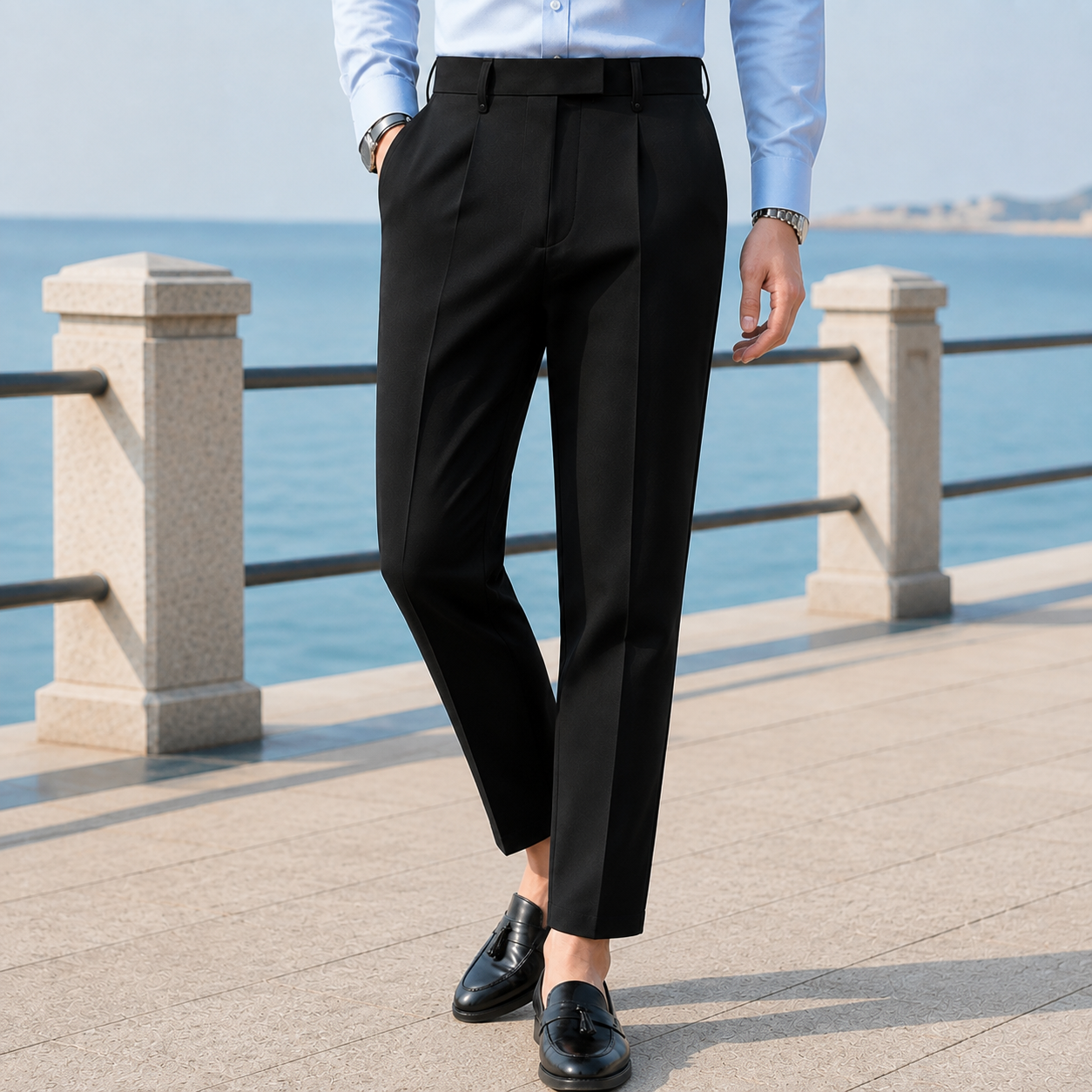 Damian Tailored Pants - Black