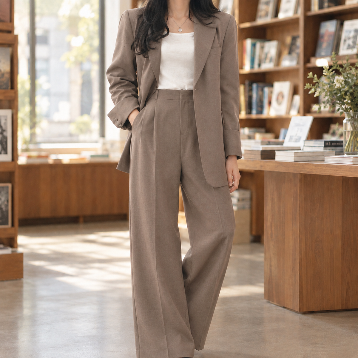 Ruby Tailored Suit - Camel