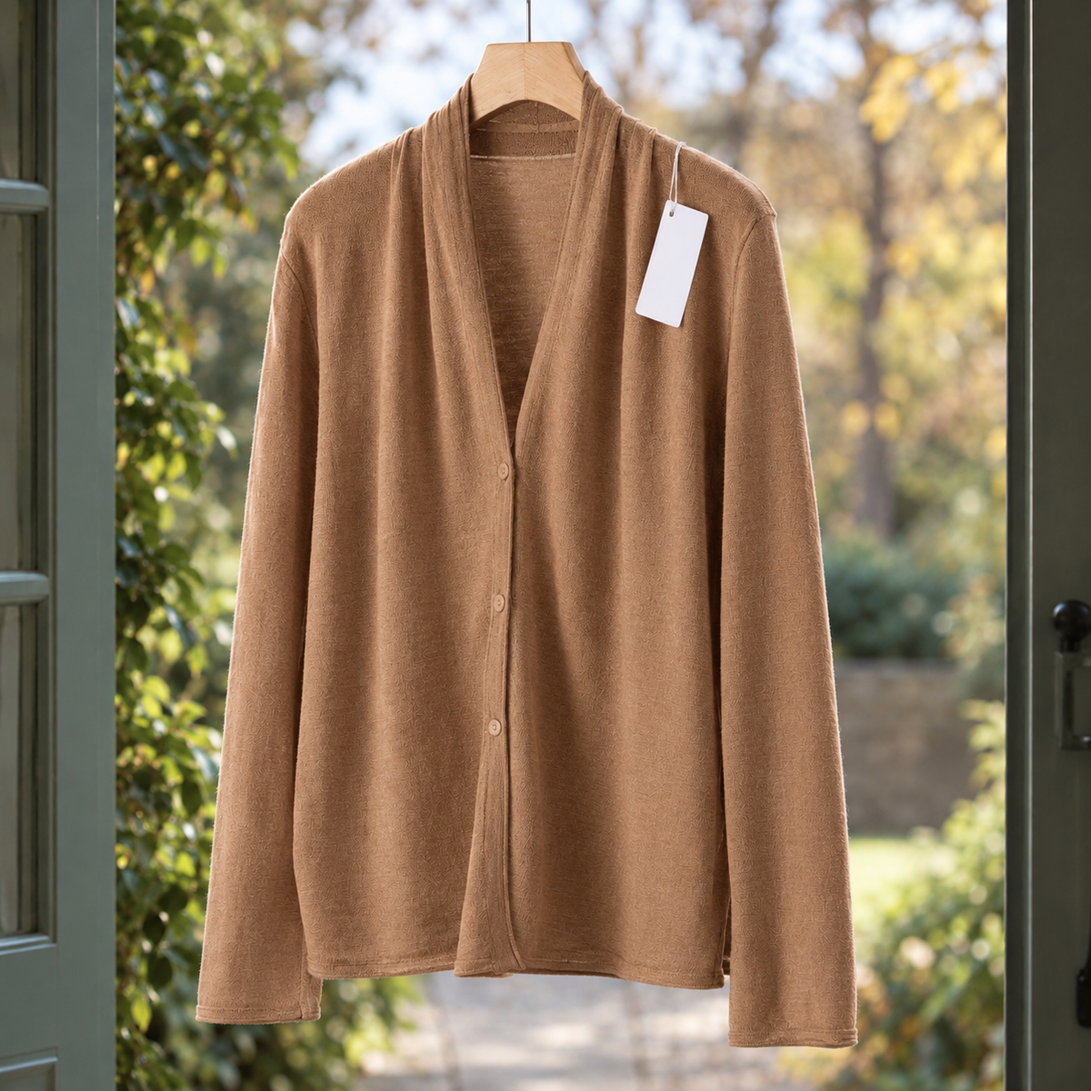 Emmeline Wool Cardigan - Khaki