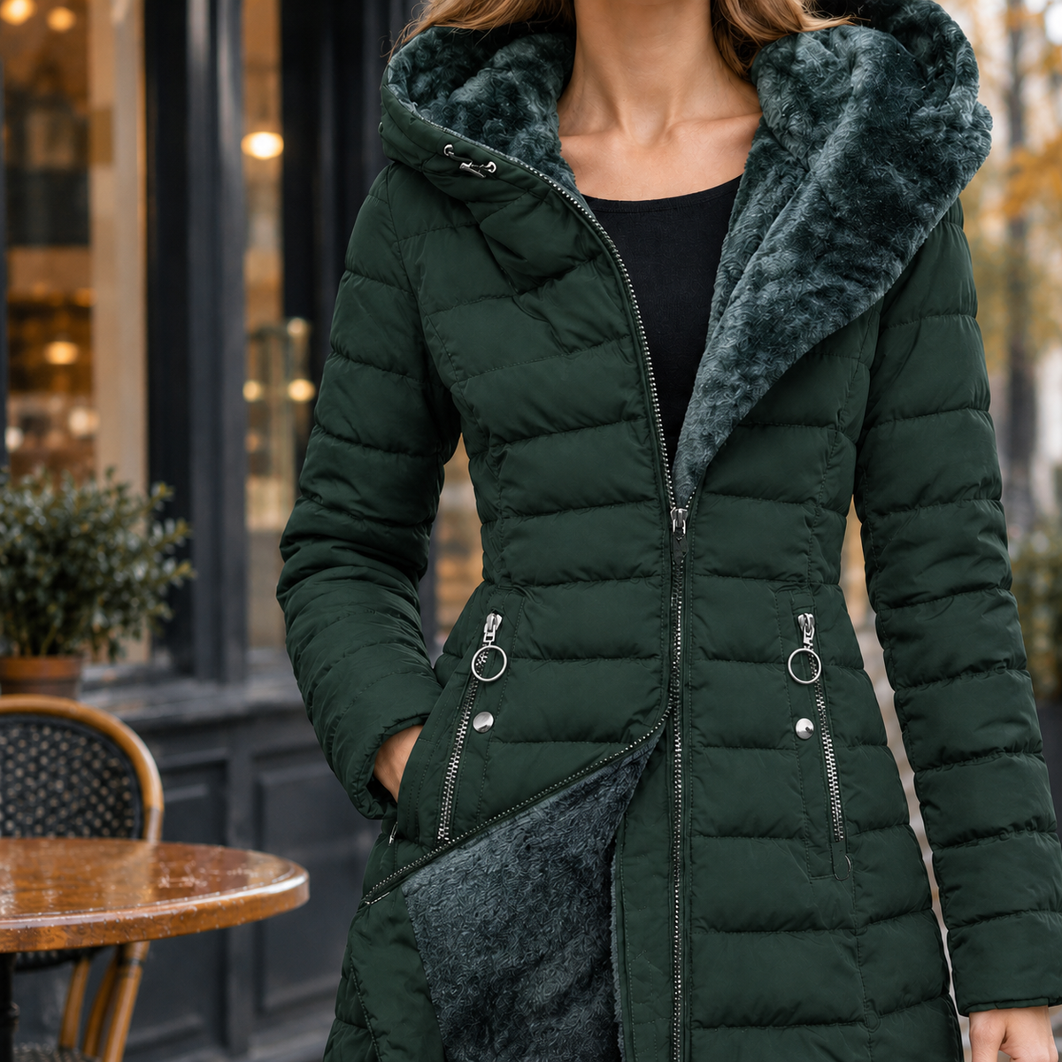 Adeline Quilted Jacket - Dark Green