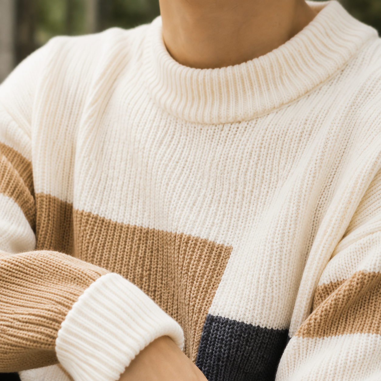 Harris Colorblock Sweater - Lead Product Detail