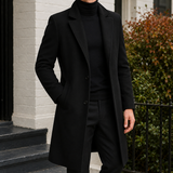 Soren Tailored Overcoat - Black