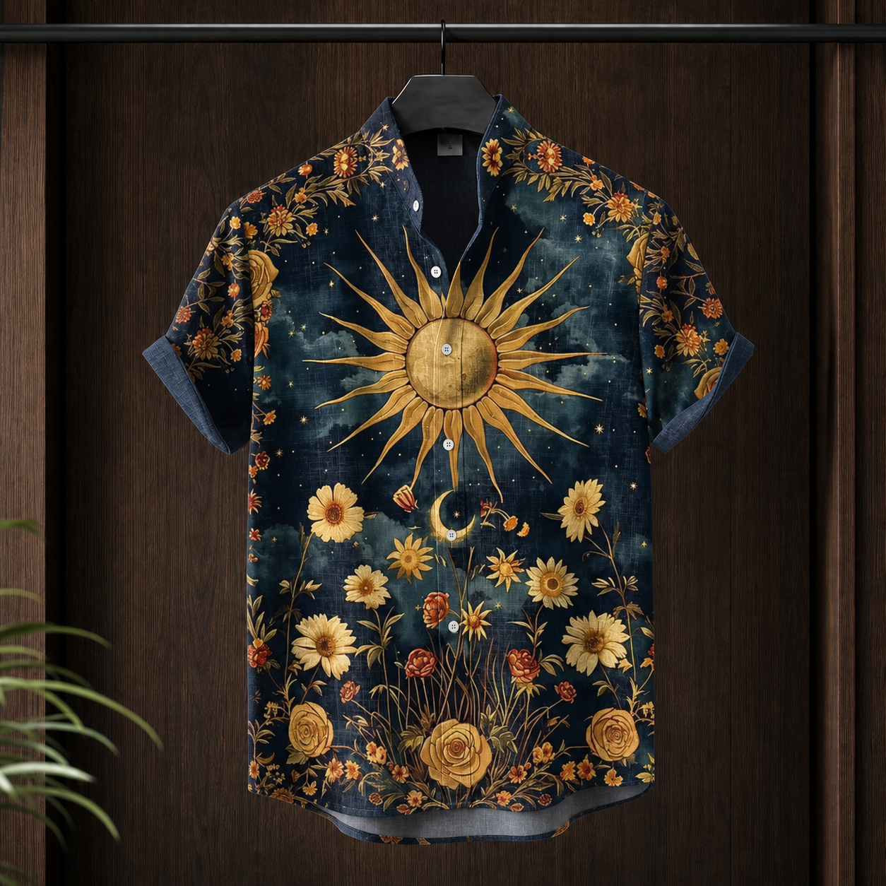 Otto Printed Shirt - Navy Celestial