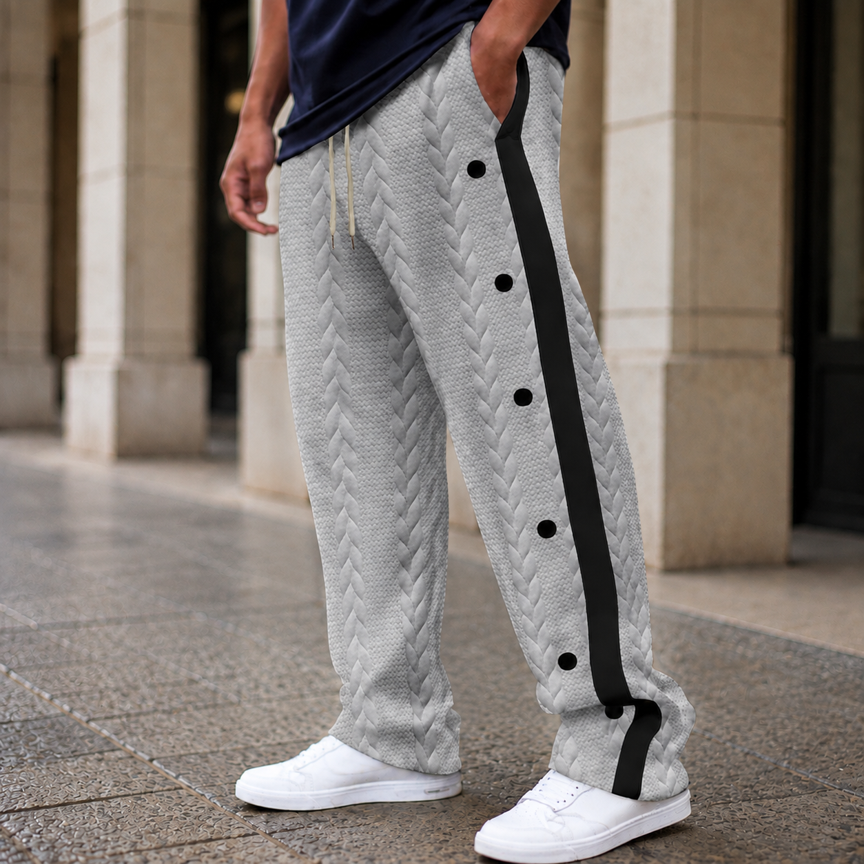 Graham Relaxed Pants - Light Gray