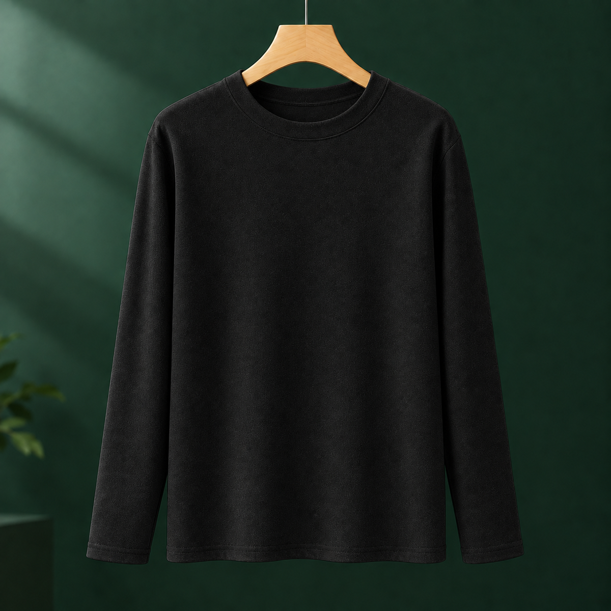 Lewis Crew Neck Top - Round Neck Black