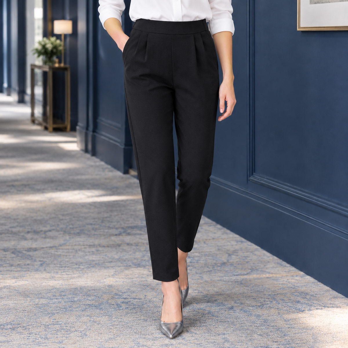 Gemma Tapered Pants - Black