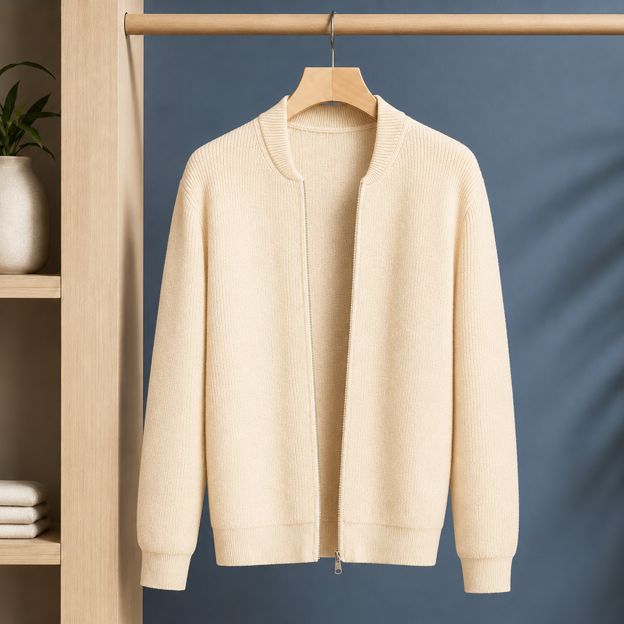 Huston Ribbed Jacket - Apricot Color