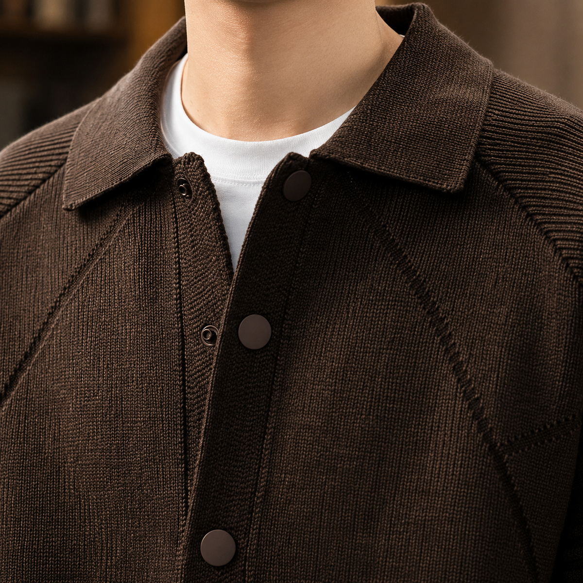 Roman Knit Jacket - Lead Product Detail