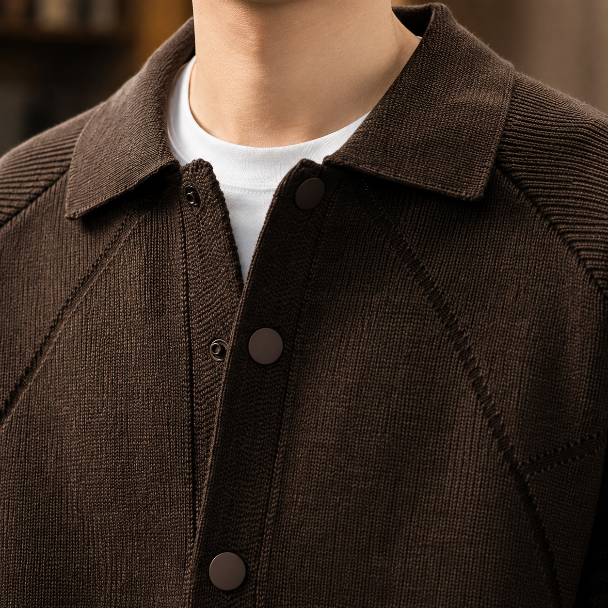 Roman Knit Jacket - Lead Product Detail