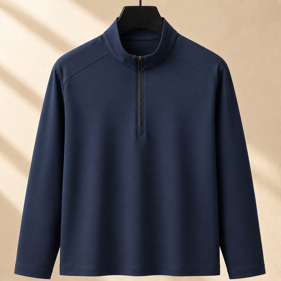 Xavier Quarter Zip Pullover - Navy