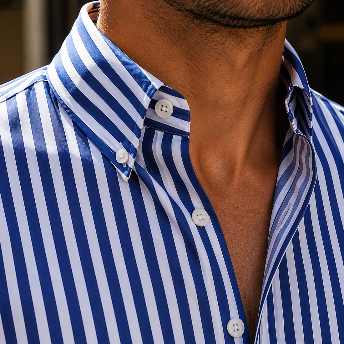 Caius Striped Shirt - Lead Product Detail
