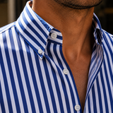 Caius Striped Shirt - Lead Product Detail