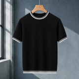 Yannick Textured T-Shirt - Black