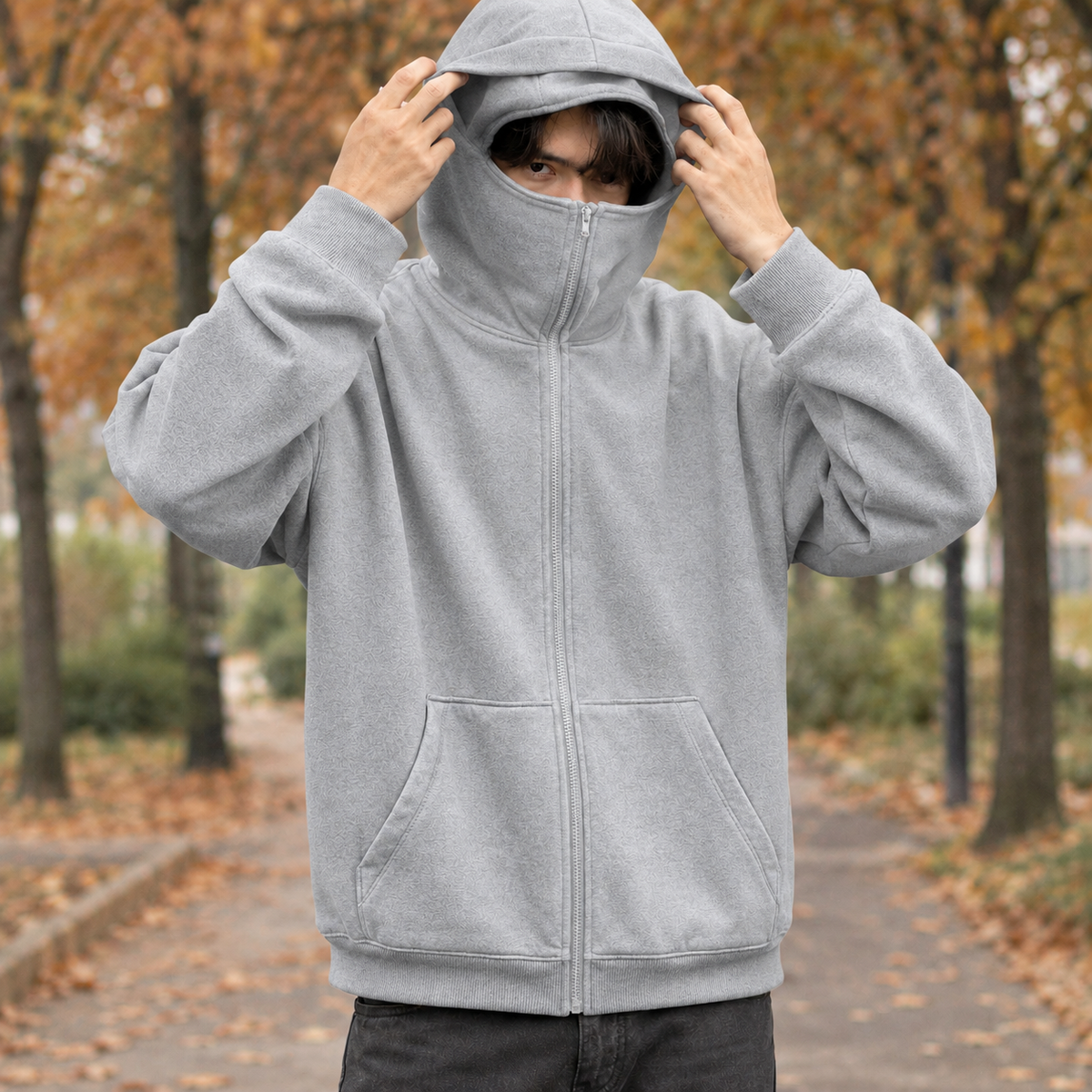 Paul Full-Zip Hoodie - Light Gray