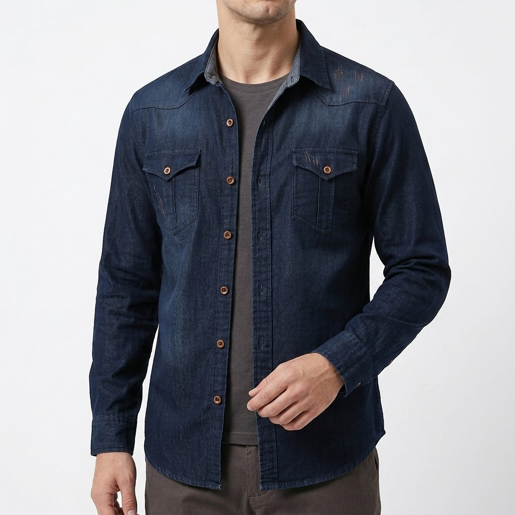 Hudson Denim Shirt - Navy