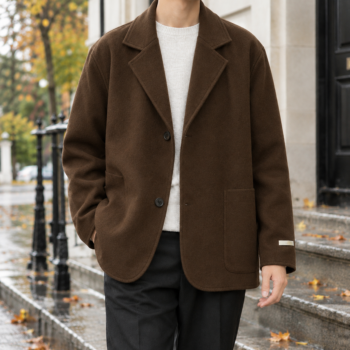 Alastair Relaxed Jacket - Brown