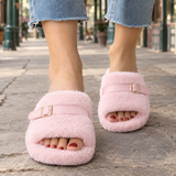 Donatelli Buckled Slippers - Pink