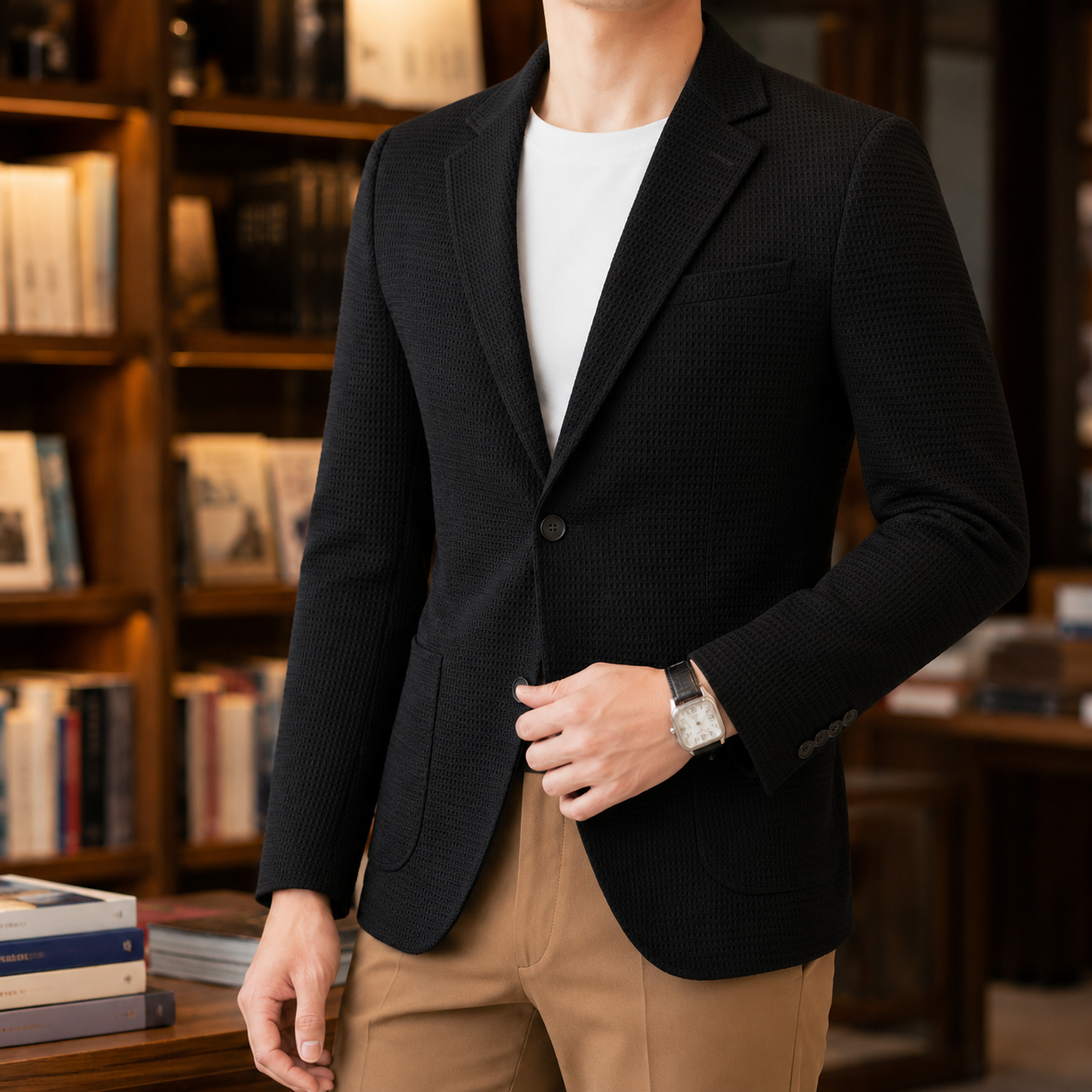 Gideon Slim Fit Blazer - Black