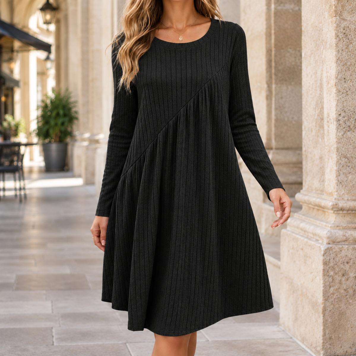 Eden Swing Dress - Black