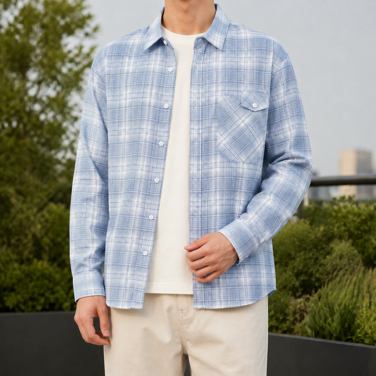 Lorcan Plaid Shirt - Blue