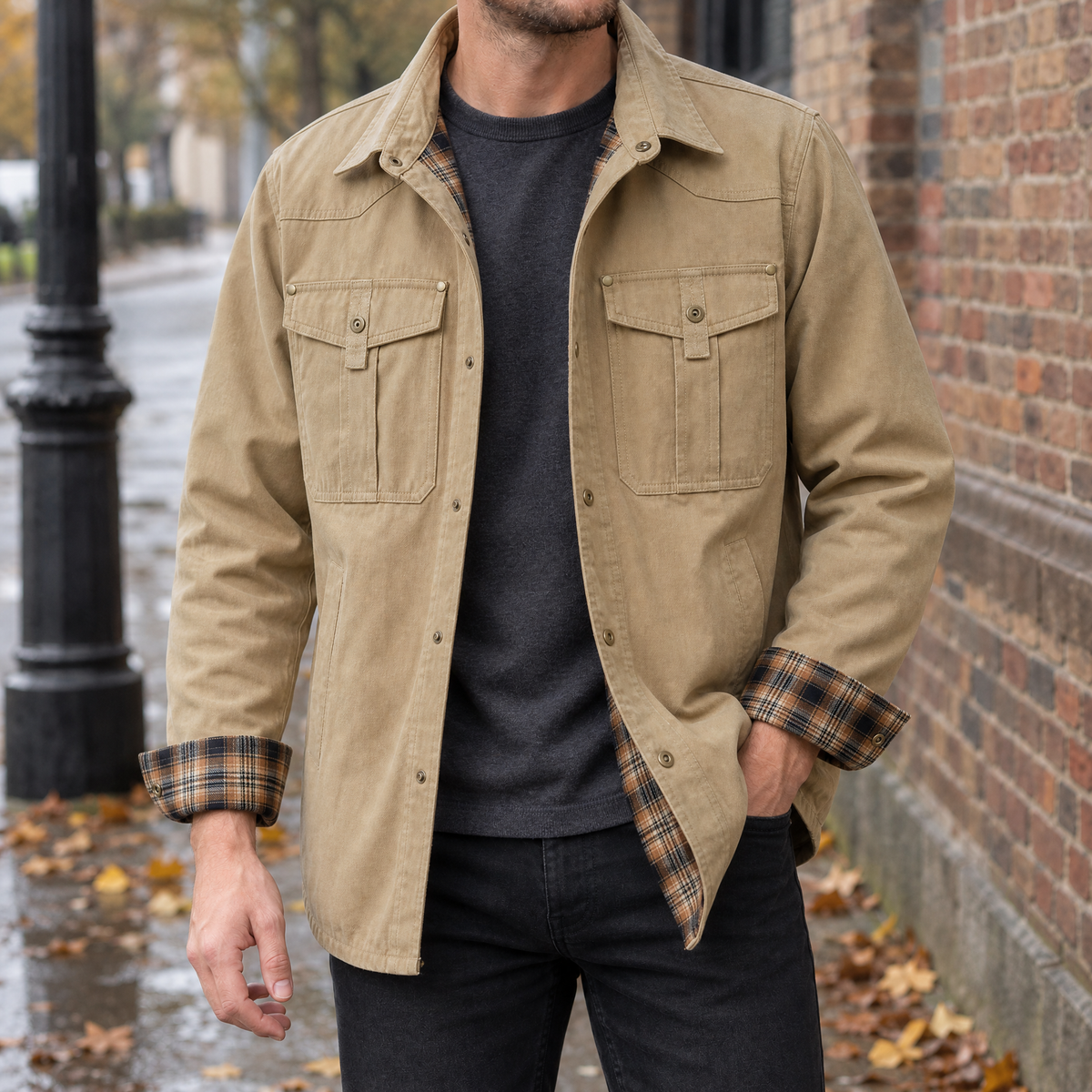 Balthasar Utility Jacket - Khaki
