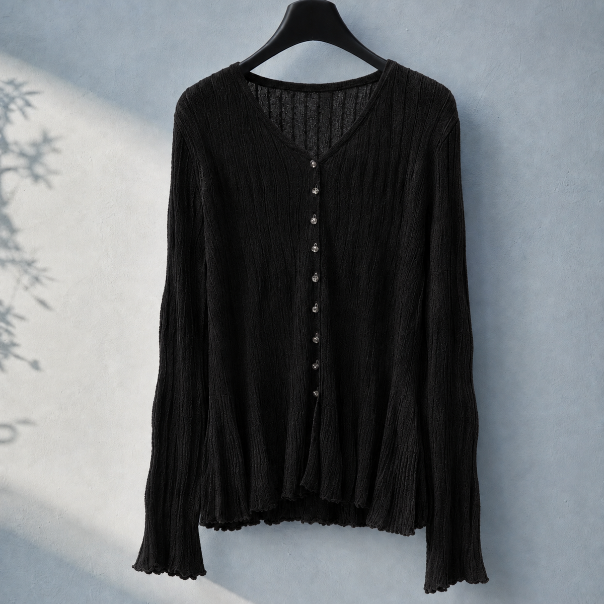 Armand V-Neck Cardigan - Black