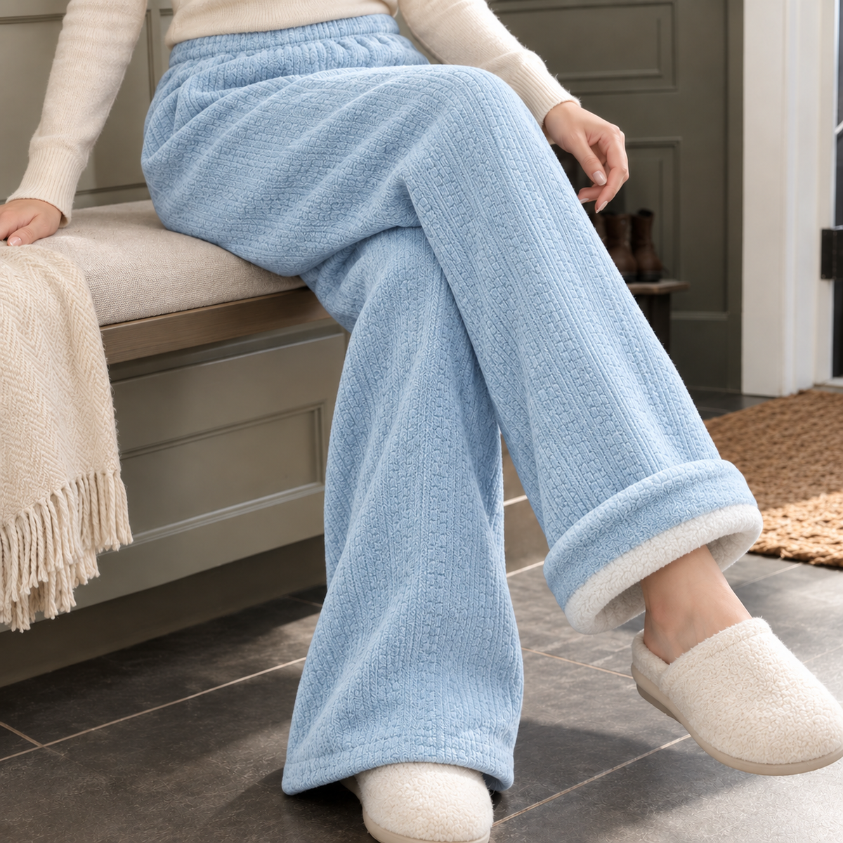 Gloria Wide Leg Pants - Blue