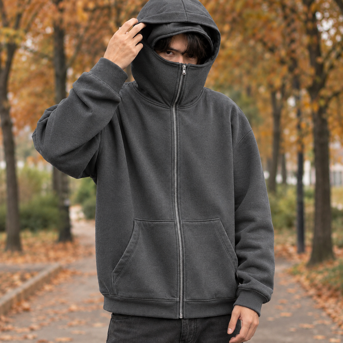 Paul Full-Zip Hoodie - Dark Gray