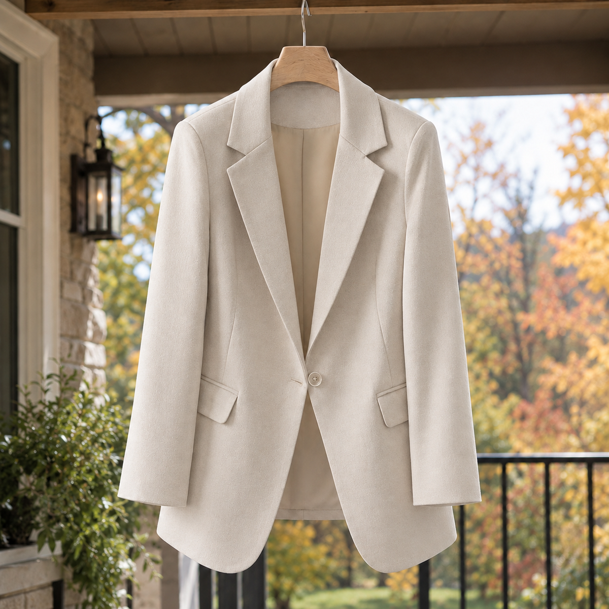 Whitney Tailored Blazer - Beige