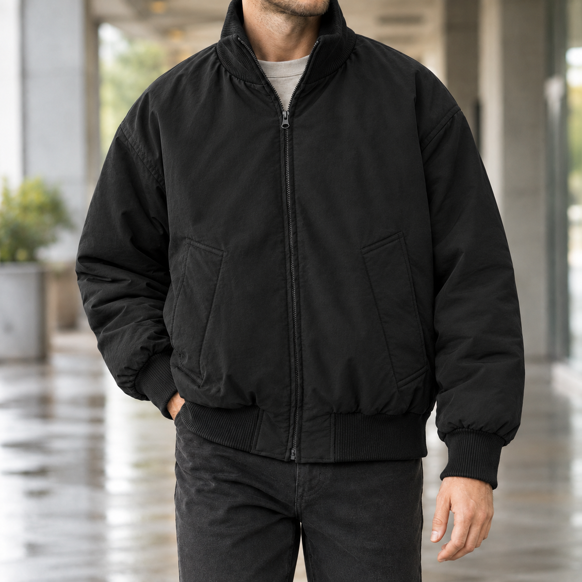 Octave Bomber Jacket - Black