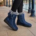 Blue Fur Collar