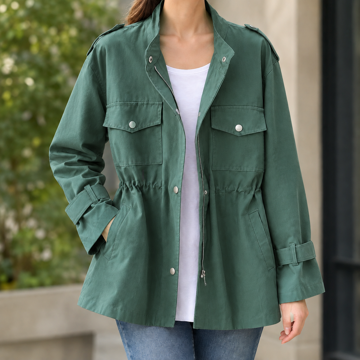 Gabriella Utility Jacket - Green