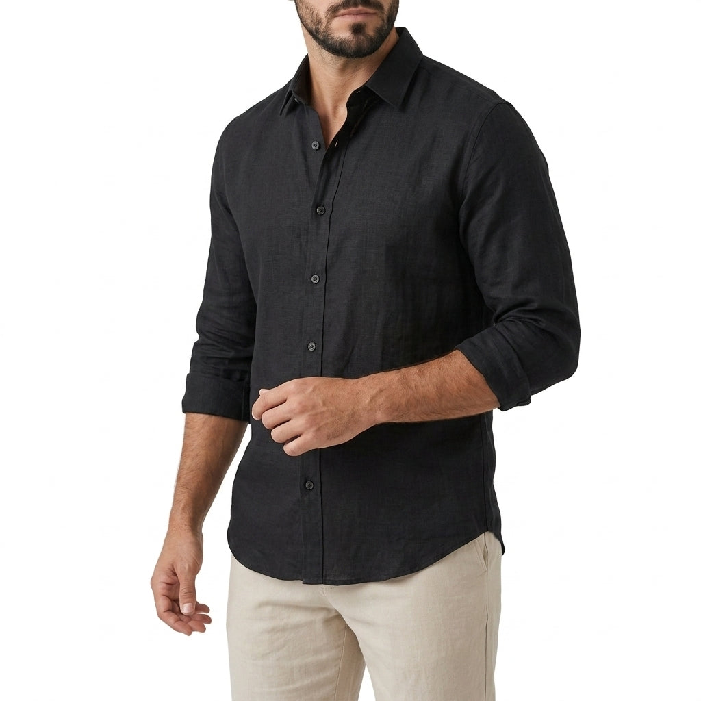 Mason Relaxed Shirt - Black